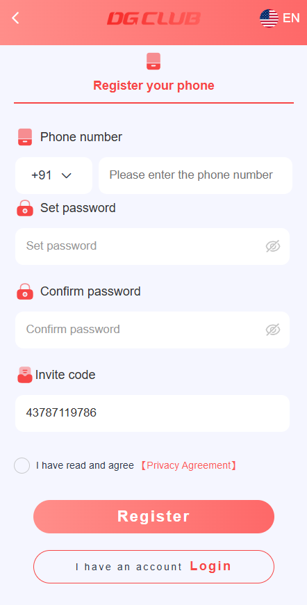 DG Club Register